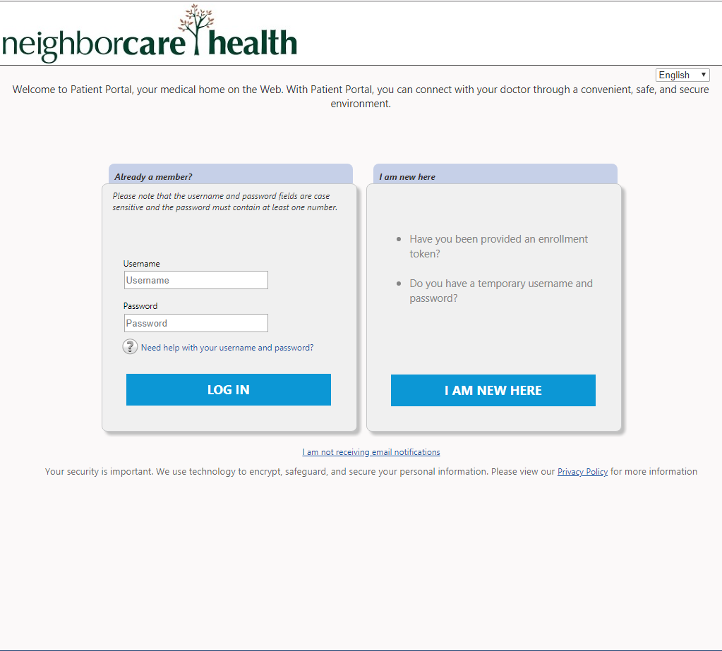 patient login | neighborcare health