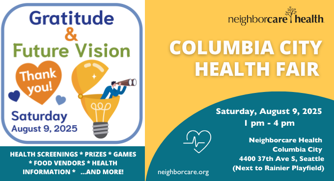 Columbia City Health Fair graphic